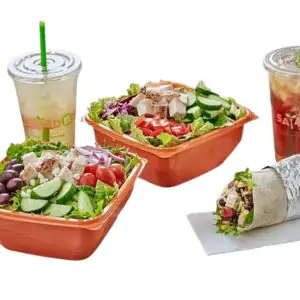 Original Recipe Salad Box with a Drink
